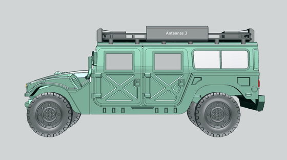 Emisión montada vehículo estándar militar con la distancia de atasco de los 200m