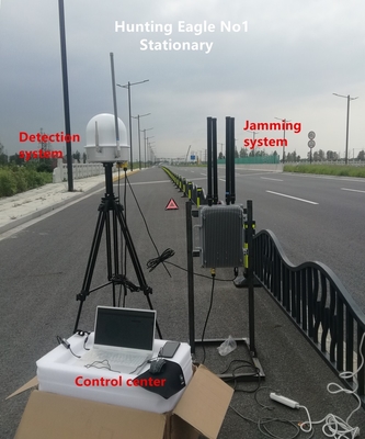 Sistema estacionario y montado en vehículo con dispositivo anti drones a prueba de lluvia